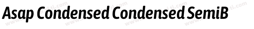 Asap Condensed Condensed SemiBold字体转换